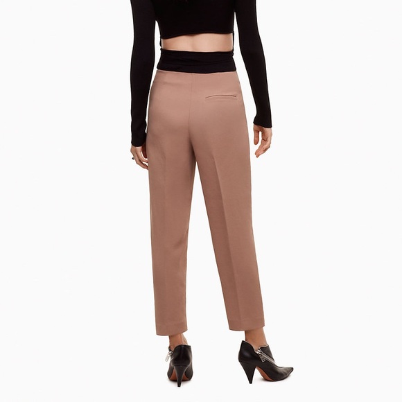 Aritzia wilfred black high waist chambery pant size 2 preloved - Picture 11 of 12